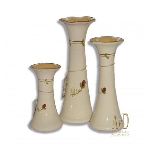 Gianfranco Ballerini Tris di candelieri in ceramica